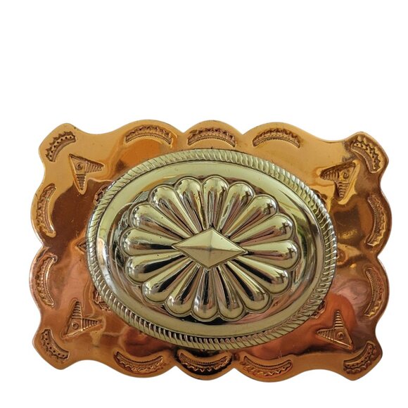 VTG Wackenhut Top Grain Cowhide Genuine Leather Belt with Large Buckle USA 38 - Picture 14 of 14